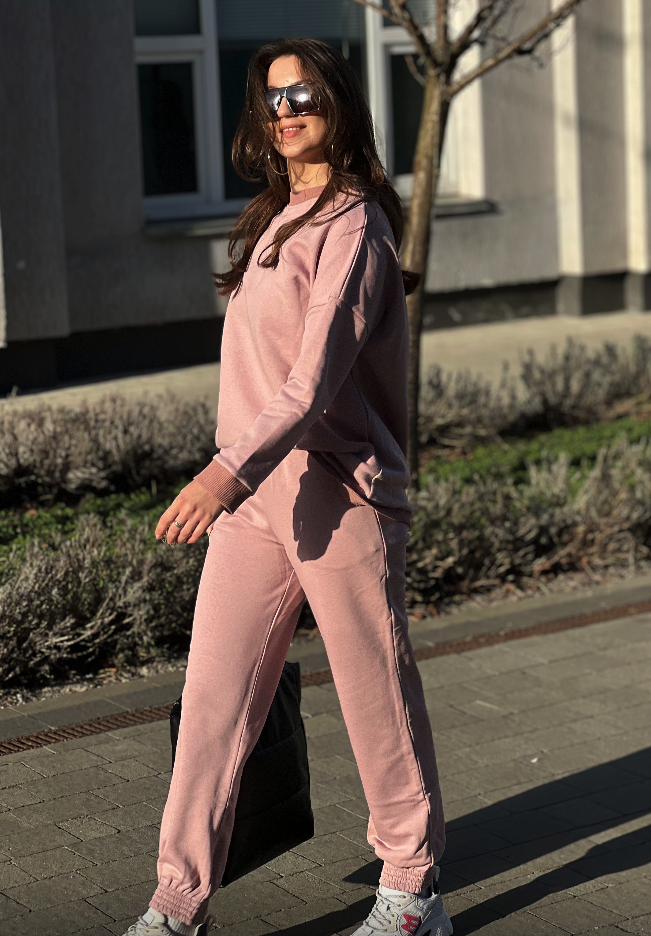 Костюм (реглан) жіночий трьохнитка рожевий (3.04.4)