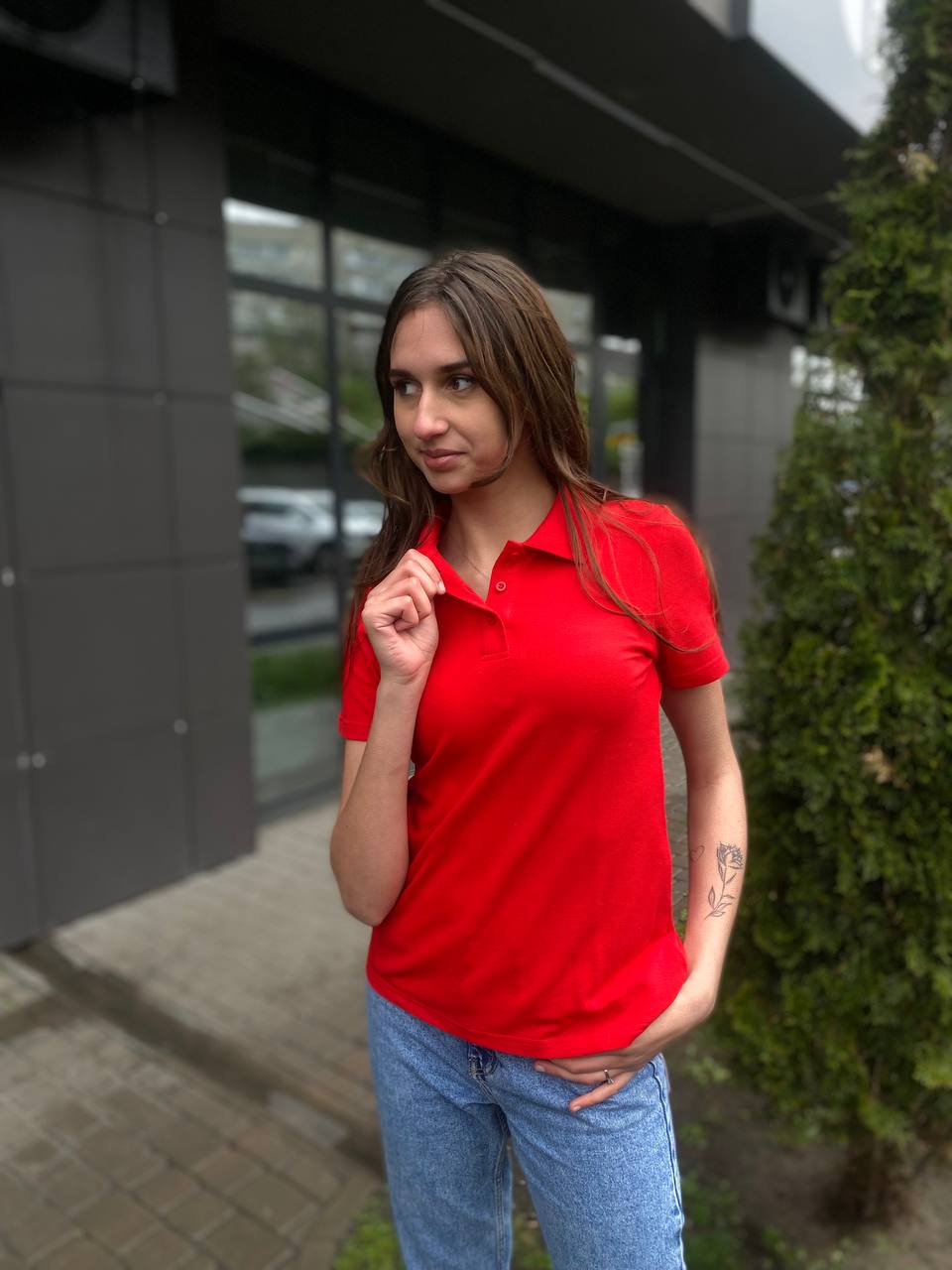 Футболка поло коралова (10.04.5)