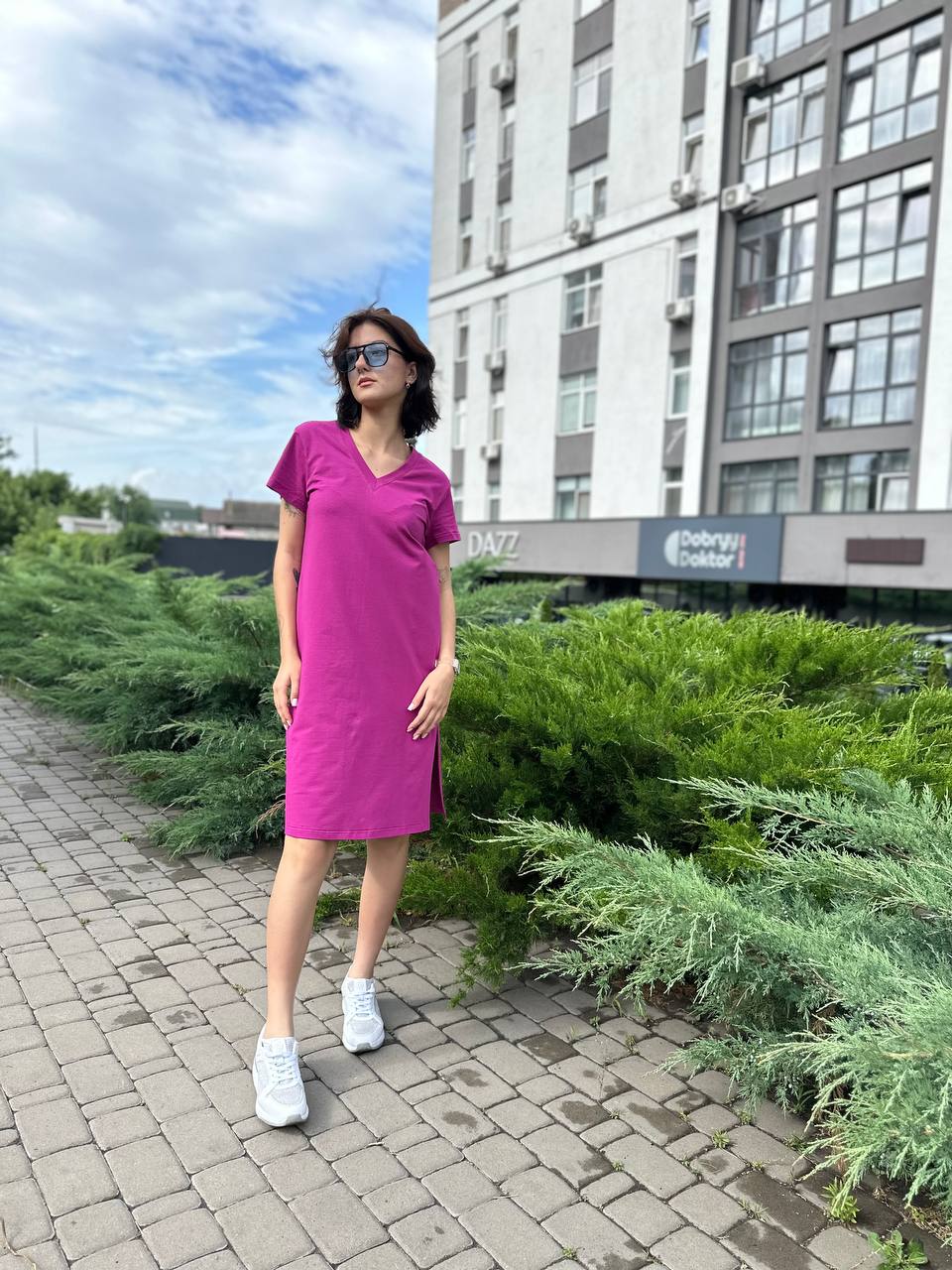 Сукня футболка фуксія (10.05.2)